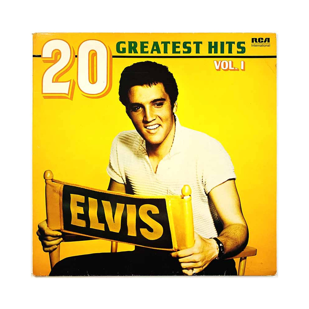 Elvis vinyl LP 20 Greatest Hits vol.1  kansi EX- levy EX Käytetty LP