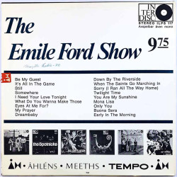 The Emile Ford show vinyl LP Recorded live in Swedish folkpark  kansi VG+ levy EX- Käytetty LP