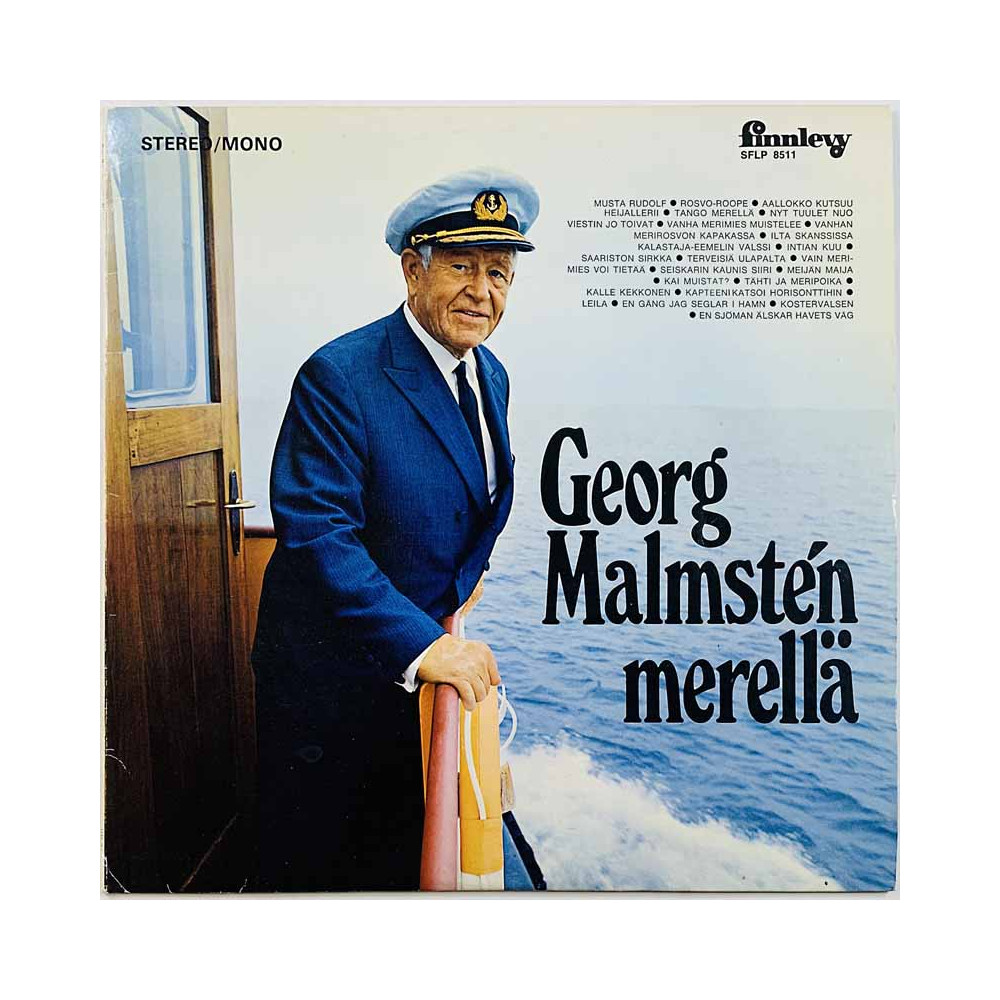 Malmstén Georg vinyl LP Georg Malmstén Merellä  kansi EX levy EX Käytetty LP