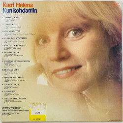 Katri Helena vinyl LP Kun Kohdattiin  kansi VG levy EX Käytetty LP