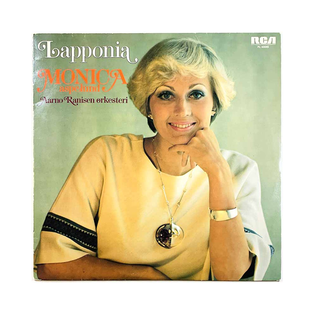 Aspelund Monica vinyl LP Lapponia  kansi VG levy EX Käytetty LP