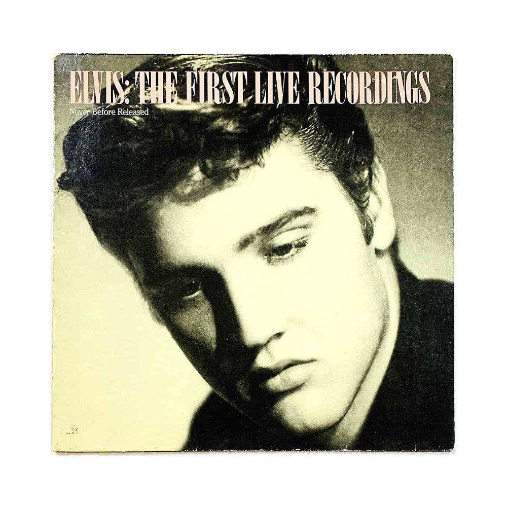 Elvis vinyl LP The first live recordings  kansi VG levy EX Käytetty LP