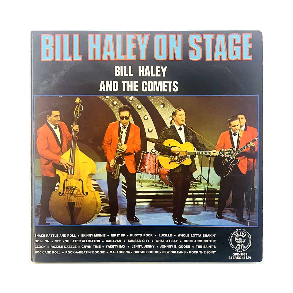 Bill Haley and the Comets 1971 GPD-9989 Bill Haley on Stage 2LP Begagnat LP