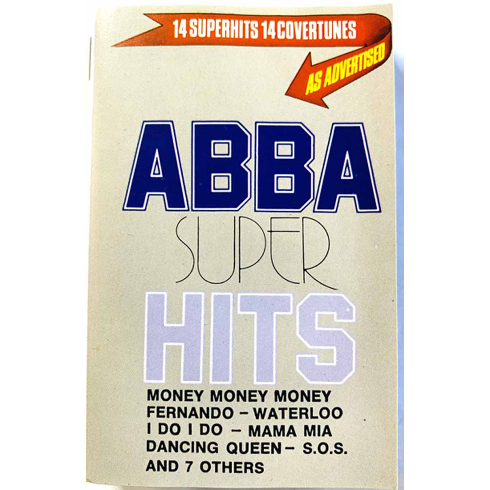 joku imitoi Abbaa: Abba super hits kansipaperi EX , musiikkikasetin kunto EX kasetti