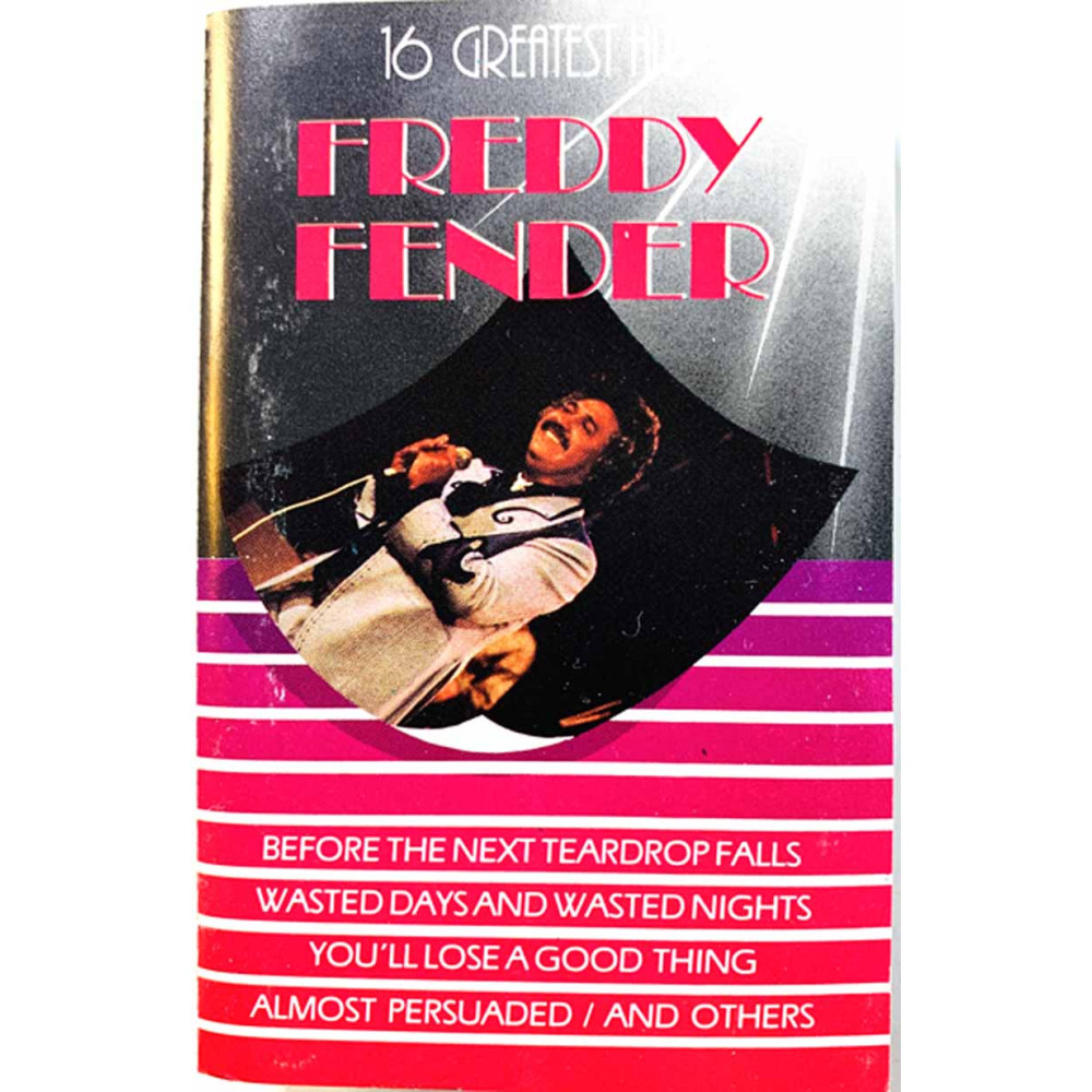 Fender Freddy: 16 greatest hits kansipaperi EX , musiikkikasetin kunto EX kasetti