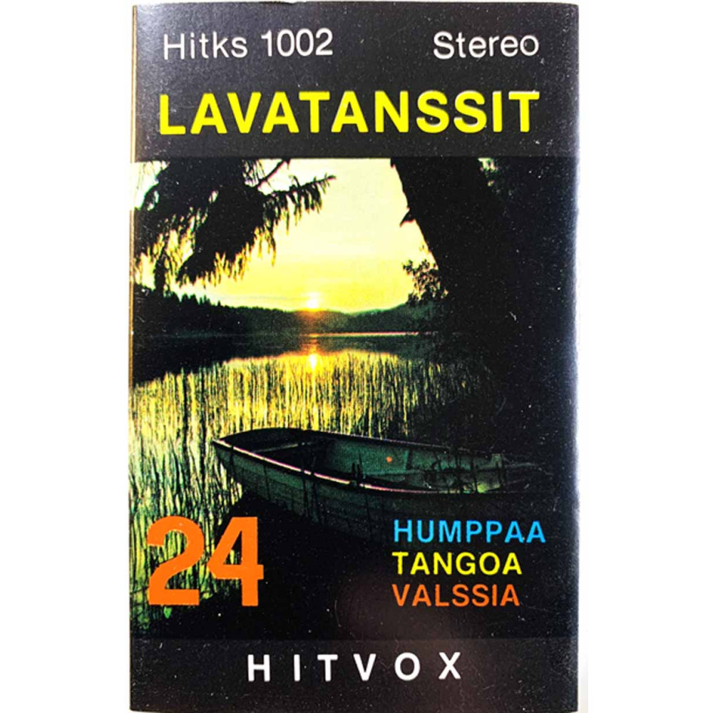 Eero Savolainen, Mauri Tapio, Aimo Saxelin: Lavatanssit kansipaperi EX , musiikkikasetin kunto EX kasetti