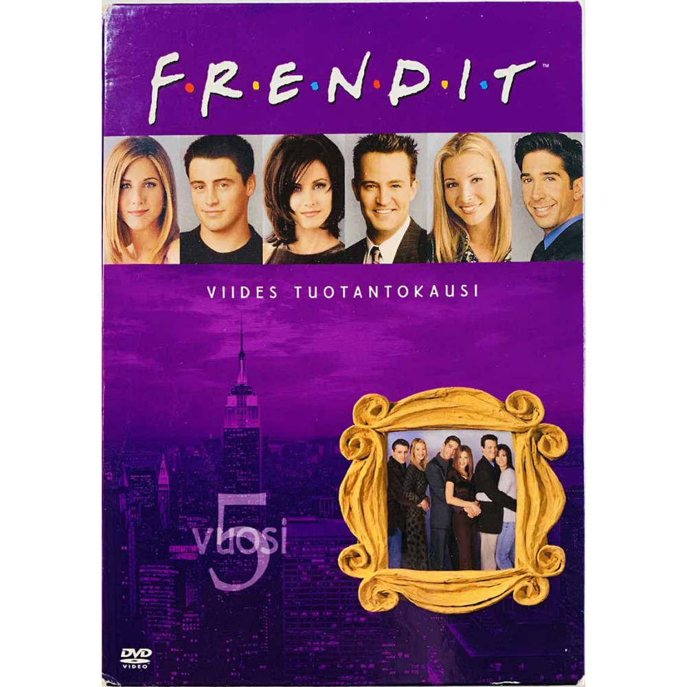 DVD - TV sarja DVD Frendit kausi 5 3DVD  kansi EX levy VG+ Käytetty DVD