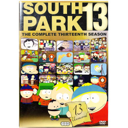 DVD - Elokuva DVD South Park kausi 13 - Season 13 3DVD  kansi EX levy EX- Käytetty DVD