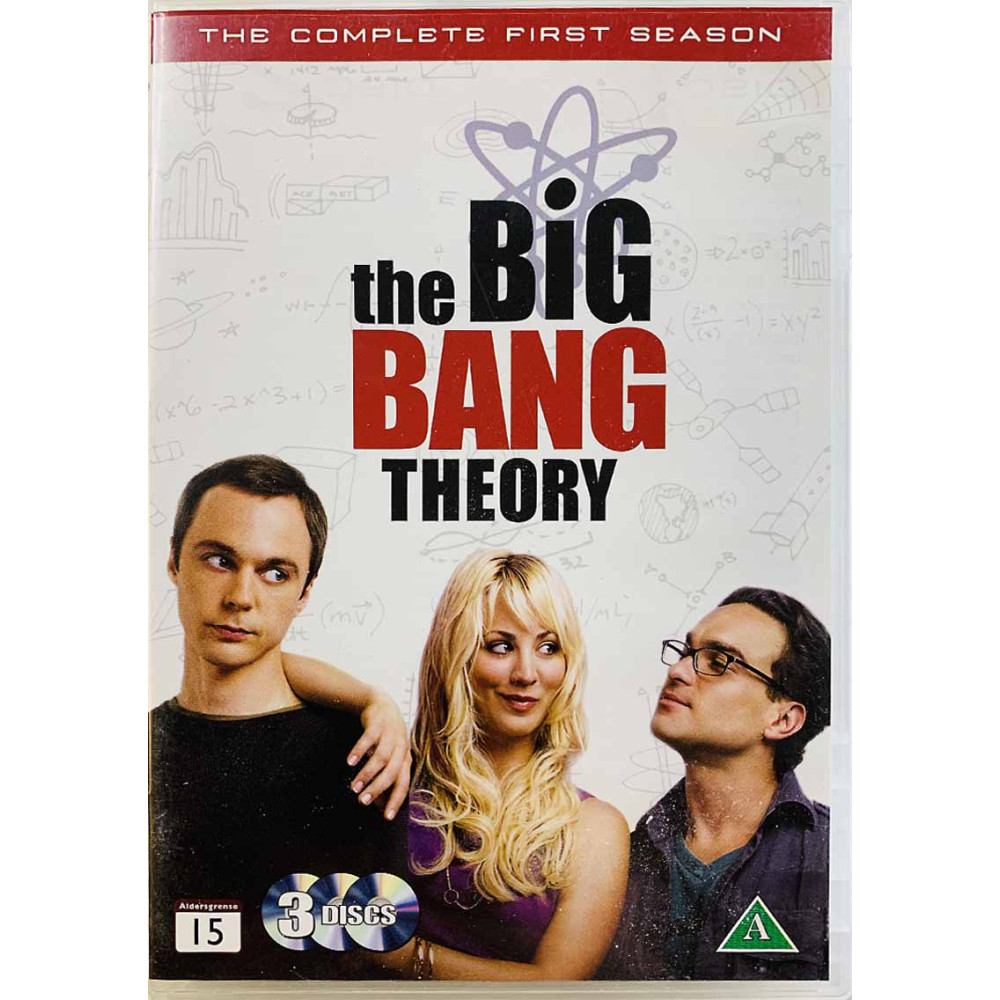 DVD - TV-sarja Rillit Huurussa DVD The big bang theory, kausi 1 3DVD  kansi EX levy EX Käytetty DVD