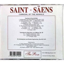 Saint - Säens CD Carnival of the animals  kansi EX- levy EX Käytetty CD