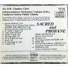 EOL, Heikki Liimola CD Sacred and profane : choral works  kansi EX- levy EX Käytetty CD