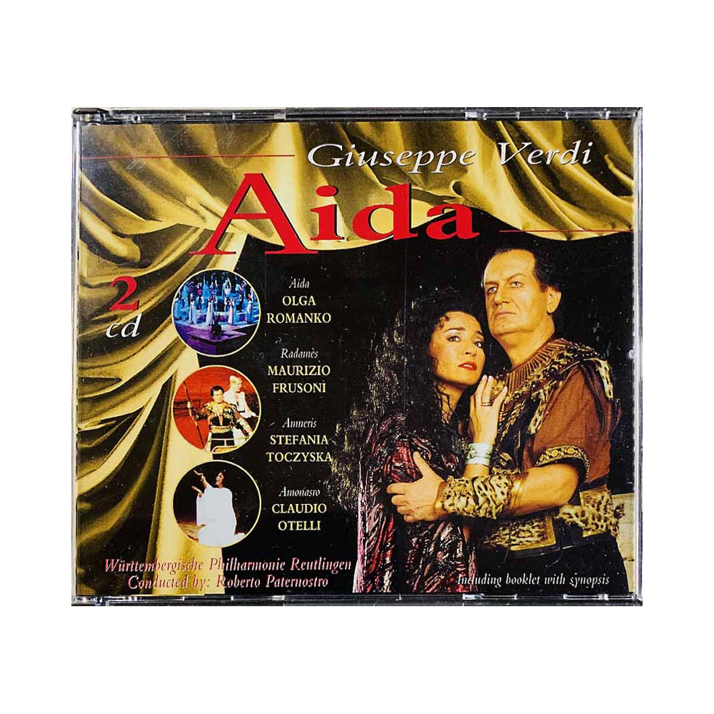 Verdi Giuseppe, Roberto Paternostro CD Aida 2CD  kansi EX- levy EX Käytetty CD