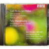 Carl Maria von Weber. Felix Mendelssohn CD Clarinet Quintet  kansi EX- levy EX Käytetty CD