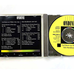Carl Maria von Weber. Felix Mendelssohn CD Clarinet Quintet  kansi EX- levy EX Käytetty CD