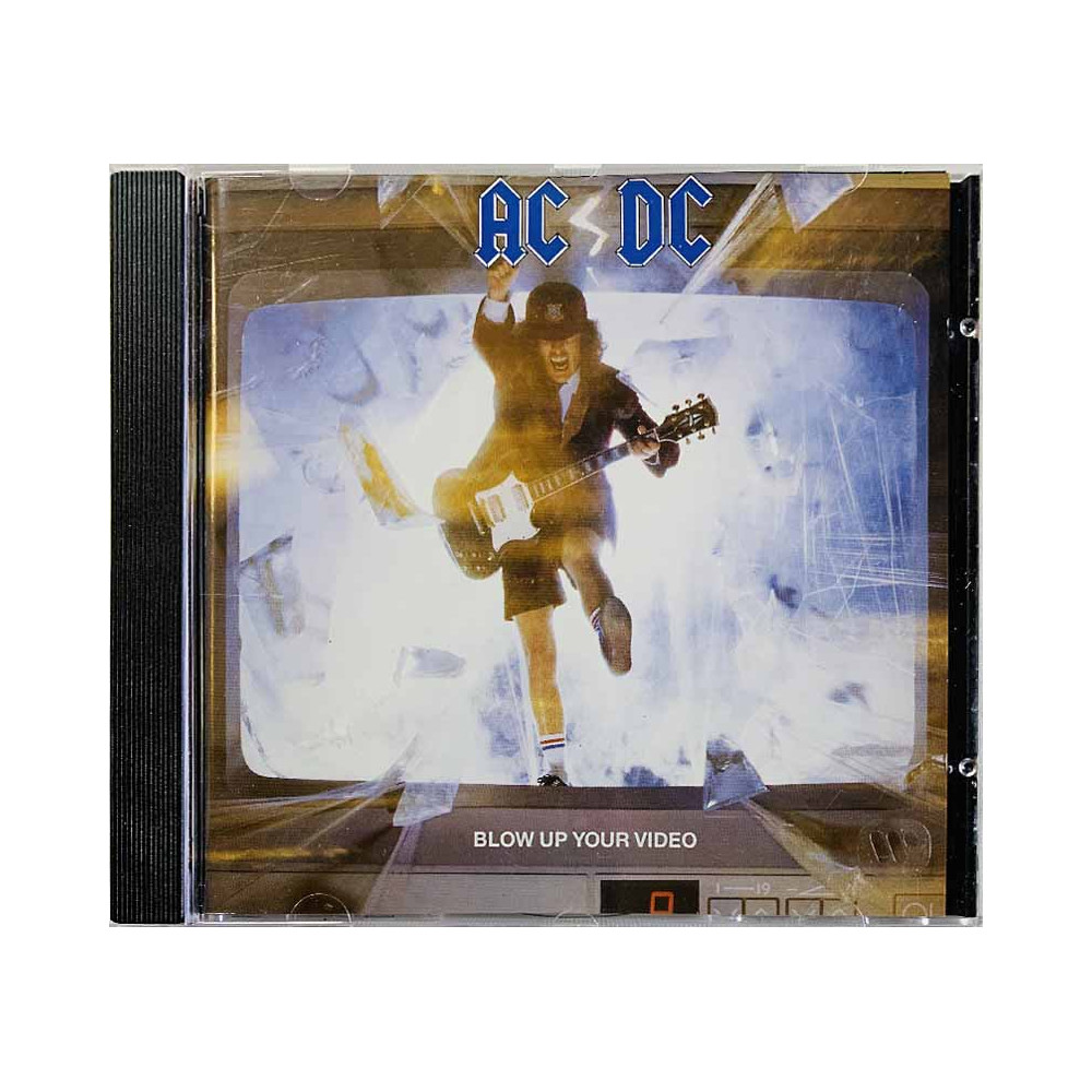 AC/DC CD Blow Up Your Video  kansi EX- levy EX Käytetty CD