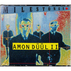 Amon Düül II CD Milestones 2CD  kansi EX- levy EX Käytetty CD