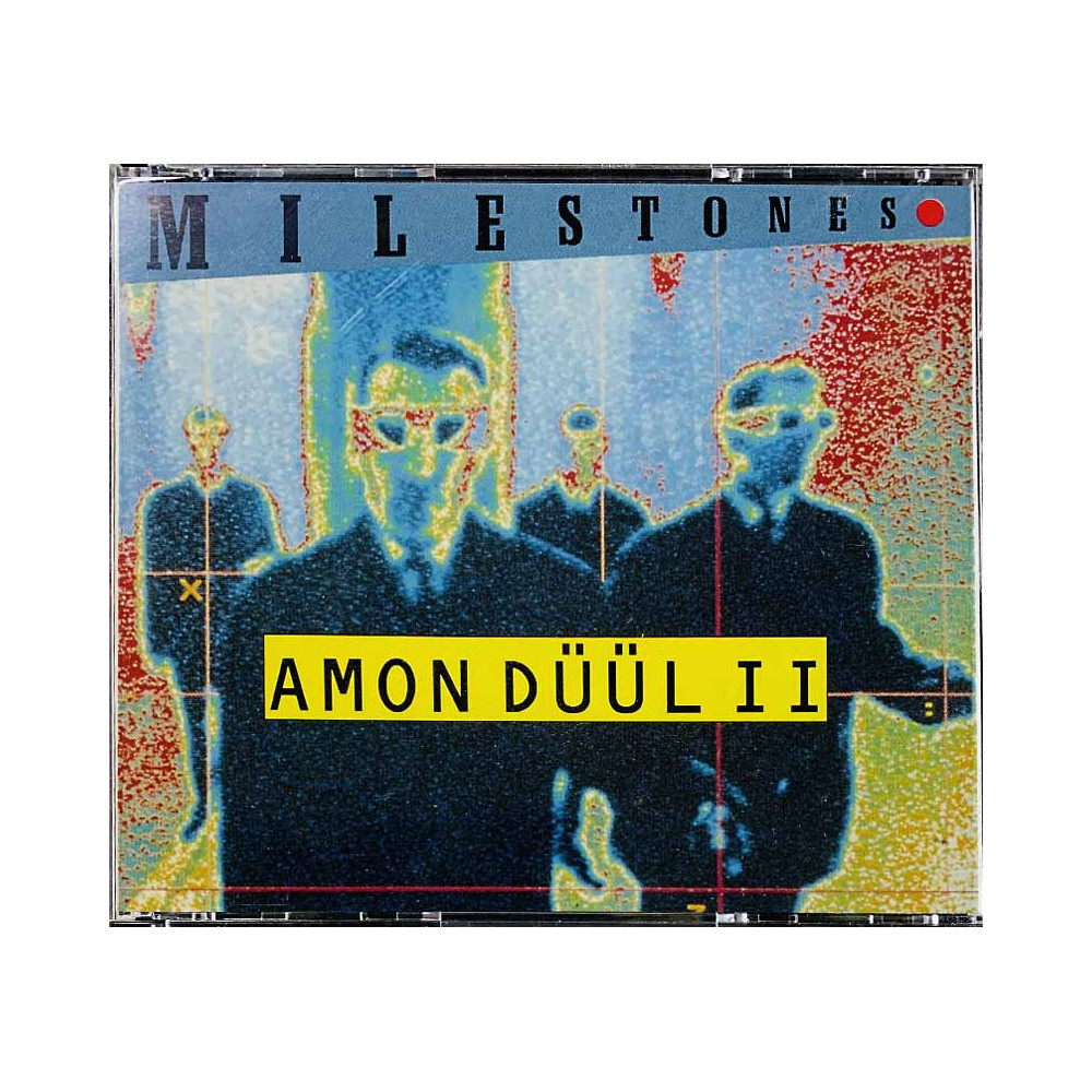 Amon Düül II CD Milestones 2CD  kansi EX- levy EX Käytetty CD