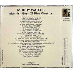 Waters Muddy CD Mannish Boy 24 Blue Classics  kansi EX- levy EX Käytetty CD