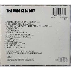 Who CD The Who Sell Out  kansi EX- levy EX- Käytetty CD
