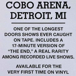 Doors LP-levy Live in Detroit 1970 4LP  LP