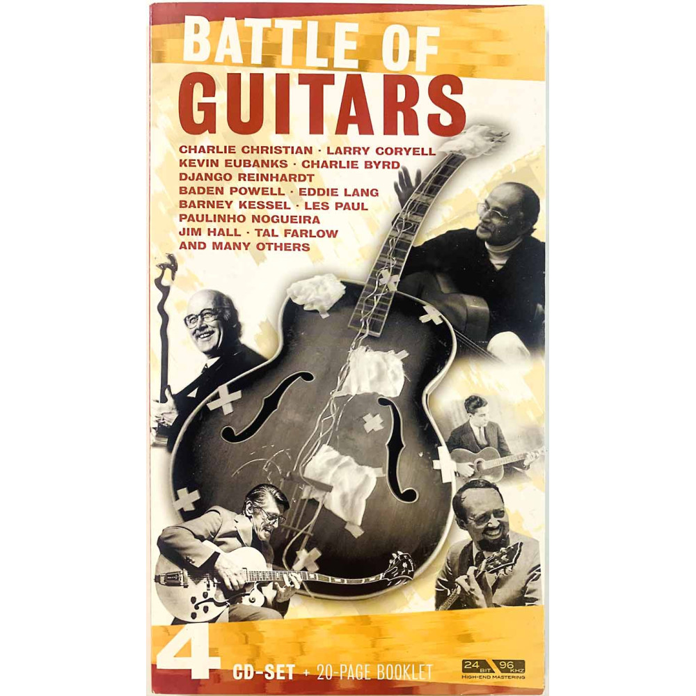 Les Paul, Charlie Christian, Tal Farlow ym. CD Battle of Guitars 4CD  kansi EX levy EX Käytetty CD