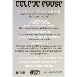 Celtic Frost Danse Macabre 5CD CD-levyt  /  uusi tuote 2022 NOISE