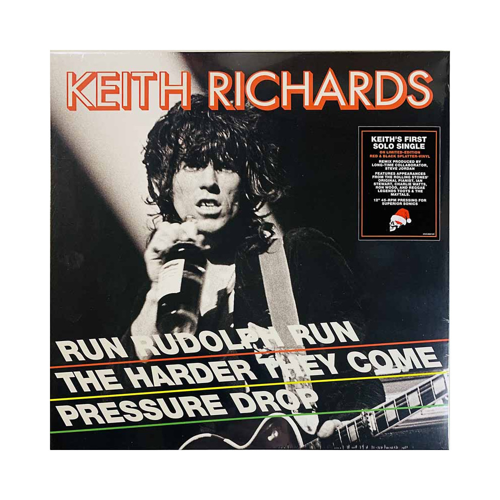 Richards Keith LP Run Rudolph Run red/black vinyl 12-inch maxi LP