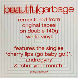 Garbage LP Beautiful Garbage, white vinyl 2LP LP