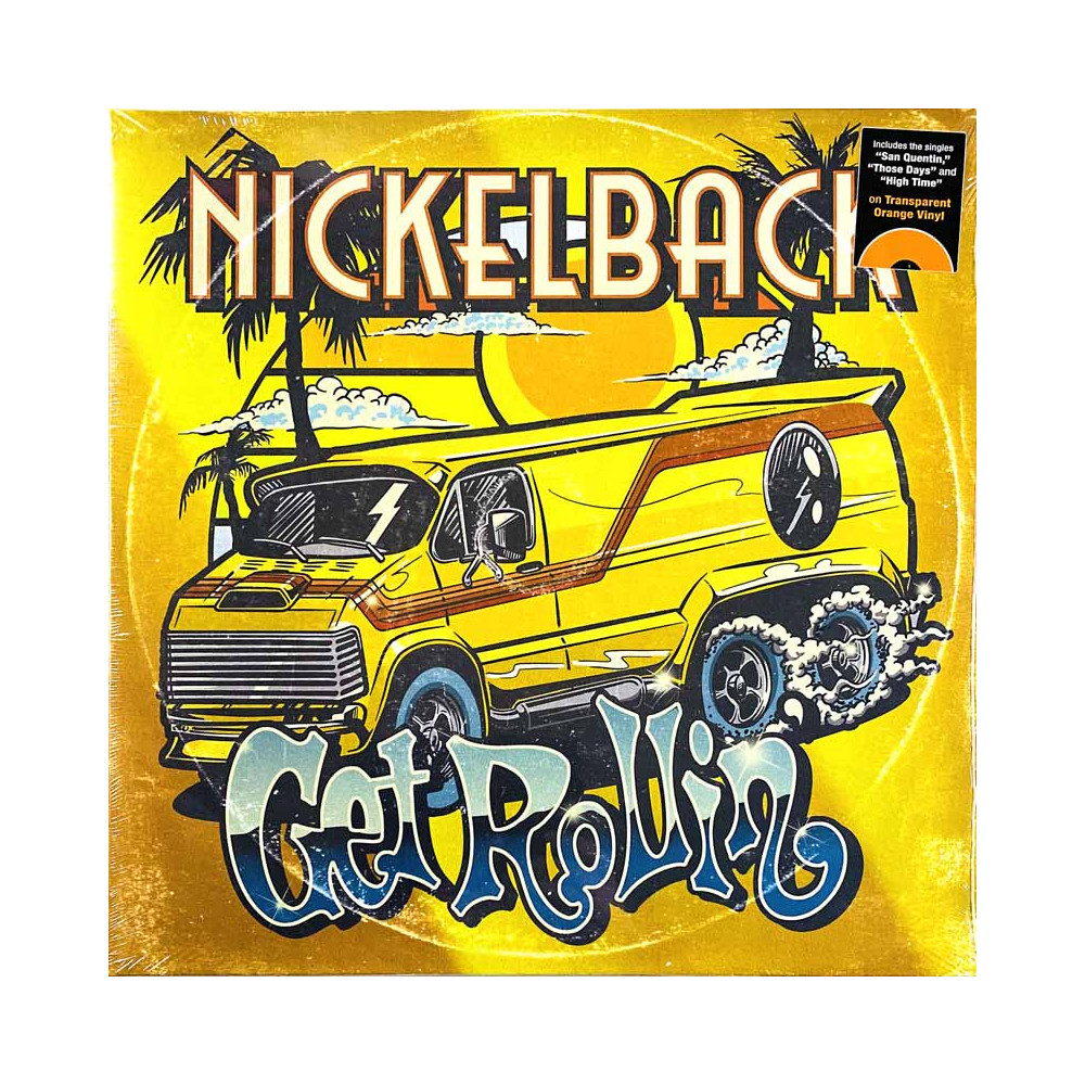 Nickelback 2023 538853821 Get Rollin', transparent orange vinyl LP