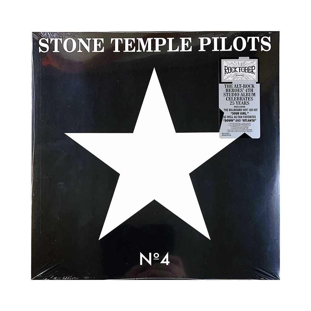 Stone Temple Pilots LP No 4, white opaque w/black splatter vinyl LP