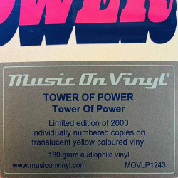 Tower Of Power LP Tower Of Power -73 yellow vinyl  vinyyli LP