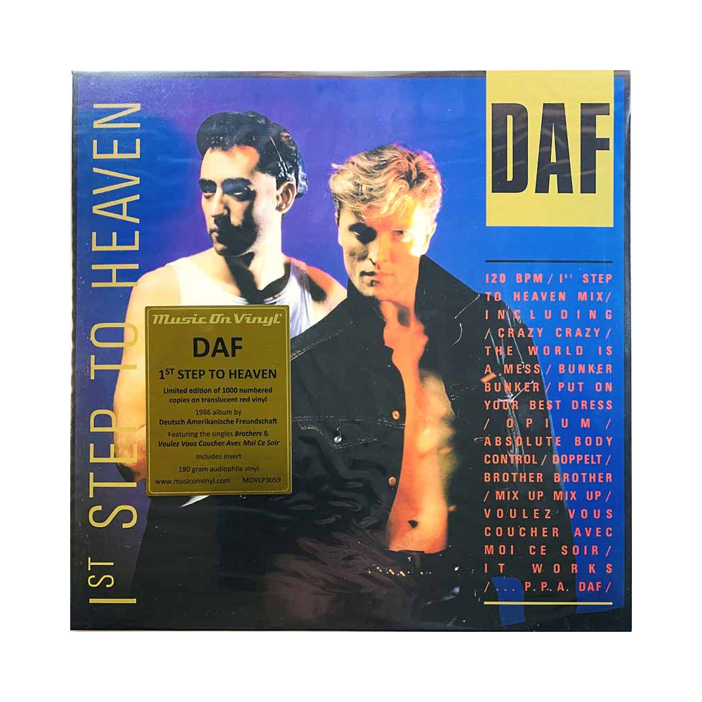 DAF LP 1st Step To Heaven, red vinyl  vinyyli LP