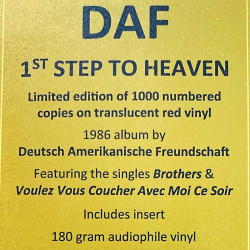 DAF LP 1st Step To Heaven, red vinyl  vinyyli LP
