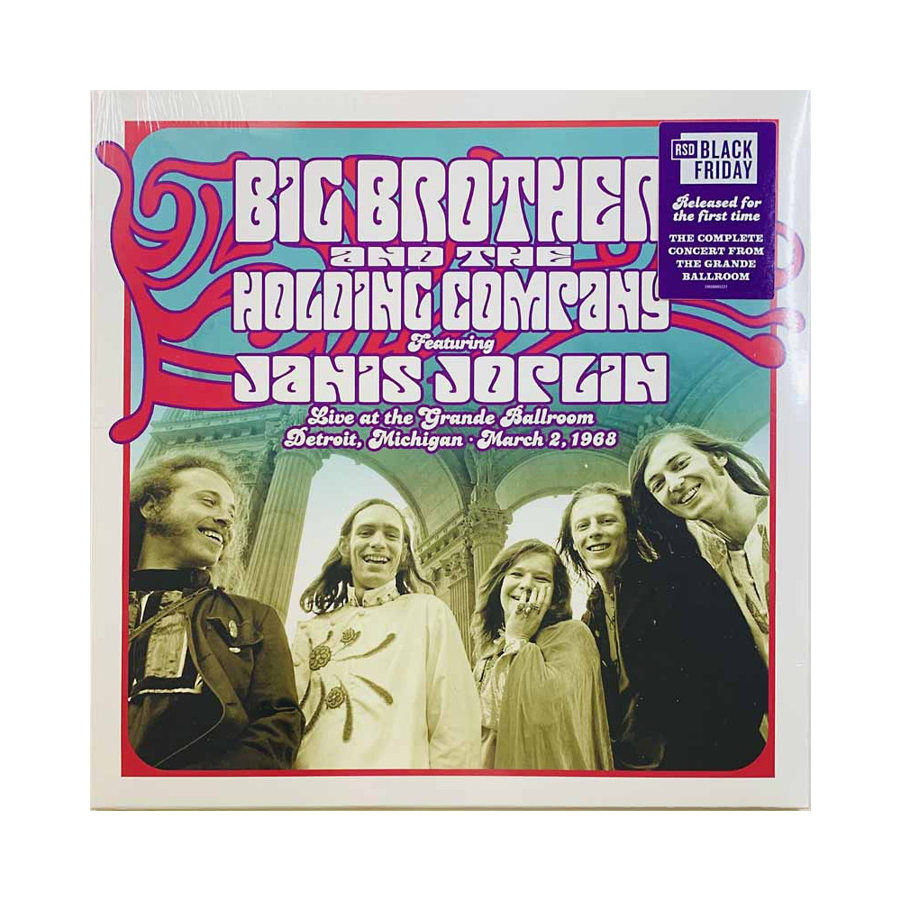 Big Brother & The Holding Company LP Live at the Grande Ballroom 1968  vinyyli LP