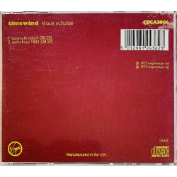 Schulze Klaus CD Time Wind  kansi EX- levy VG Käytetty CD