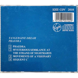 Tangerine Dream CD Phaedra  kansi EX- levy G- Käytetty CD