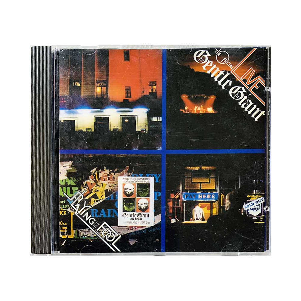 Gentle Giant CD Playing the Fool  kansi EX- levy EX Käytetty CD