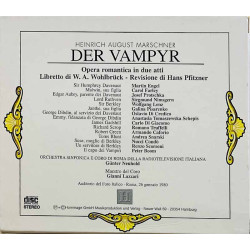 Marschner Heinrich CD Der Vampyr - Revisione di Hans Pfitzner  kansi EX levy EX Käytetty CD