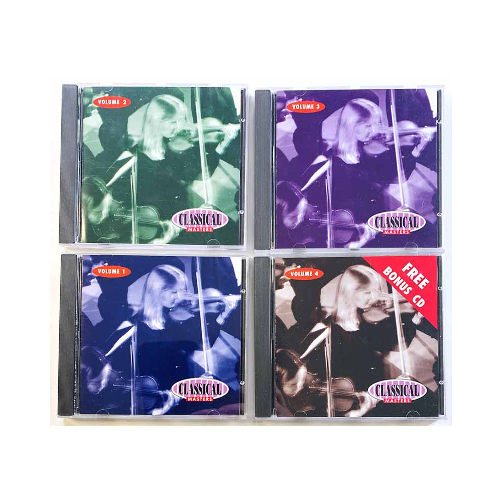 Handel, Schubert, Dvorak, Liszt ym. CD Classical masters 3CD + 1 bonus-cd  kansi EX levy EX Käytetty CD