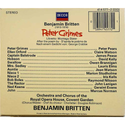 Benjamin Britten - Peter Pears 1959 414 577-2 Peter Grimes 3CD CD Begagnat