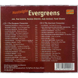 Xavier Cugat, Marlene Dietrich ym. CD Nostalgia Evergreens 2CD  kansi VG levy EX- Käytetty CD