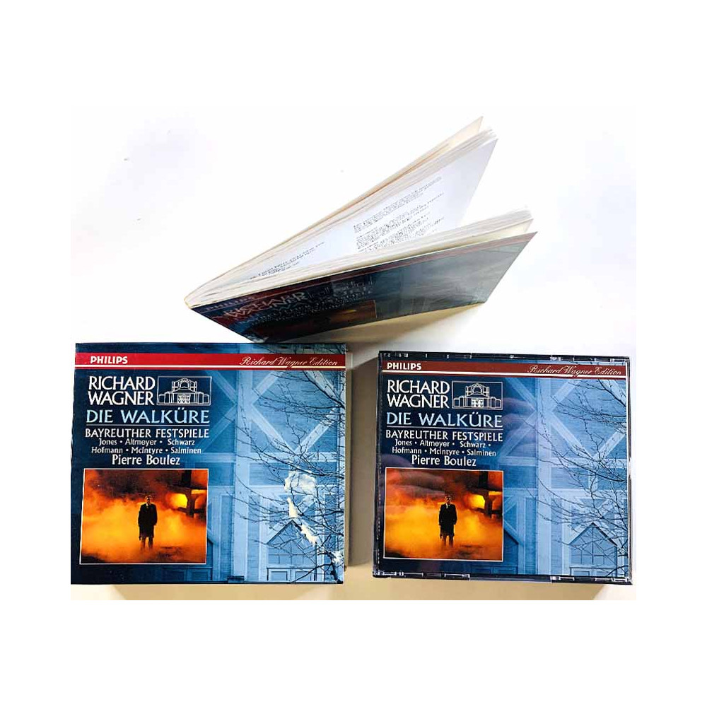 Wagner Richard - Pierre Boulez CD Die Walküre 3CD  kansi EX levy EX Käytetty CD