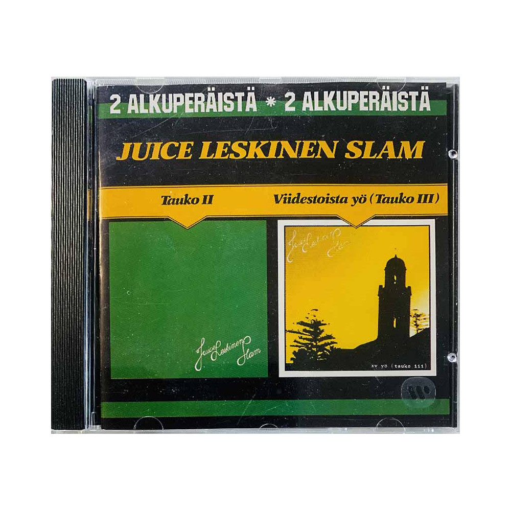 Juice Leskinen Slam CD Tauko II / Viidestoista yö tauko III  kansi EX levy EX Käytetty CD