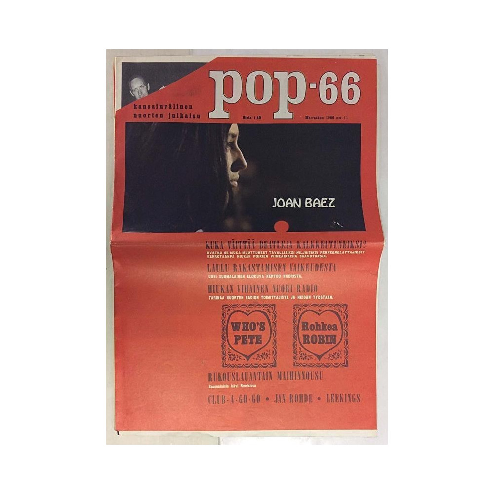 pop-66: Joan Baez,Hollies,The Who - used magazine