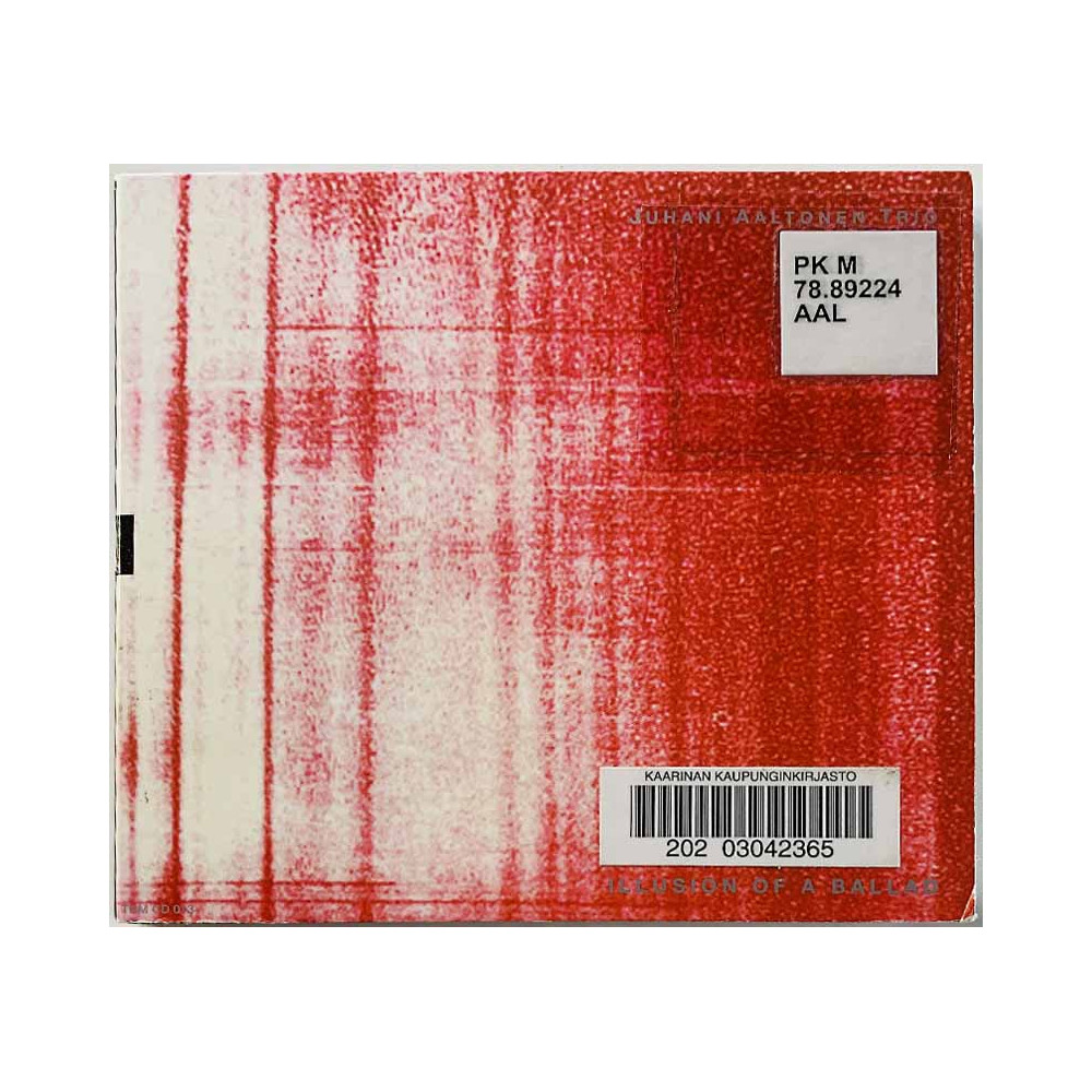 Juhani Aaltonen Trio CD Illusion Of A Ballad  kansi VG levy EX Käytetty CD