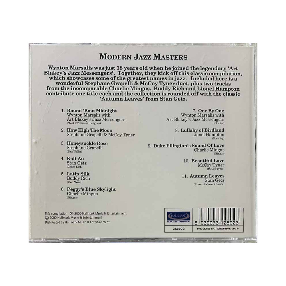 Art Blakey, Stan Getz, Charlie Mingus CD Modern Jazz Masters  kansi EX- levy EX Käytetty CD