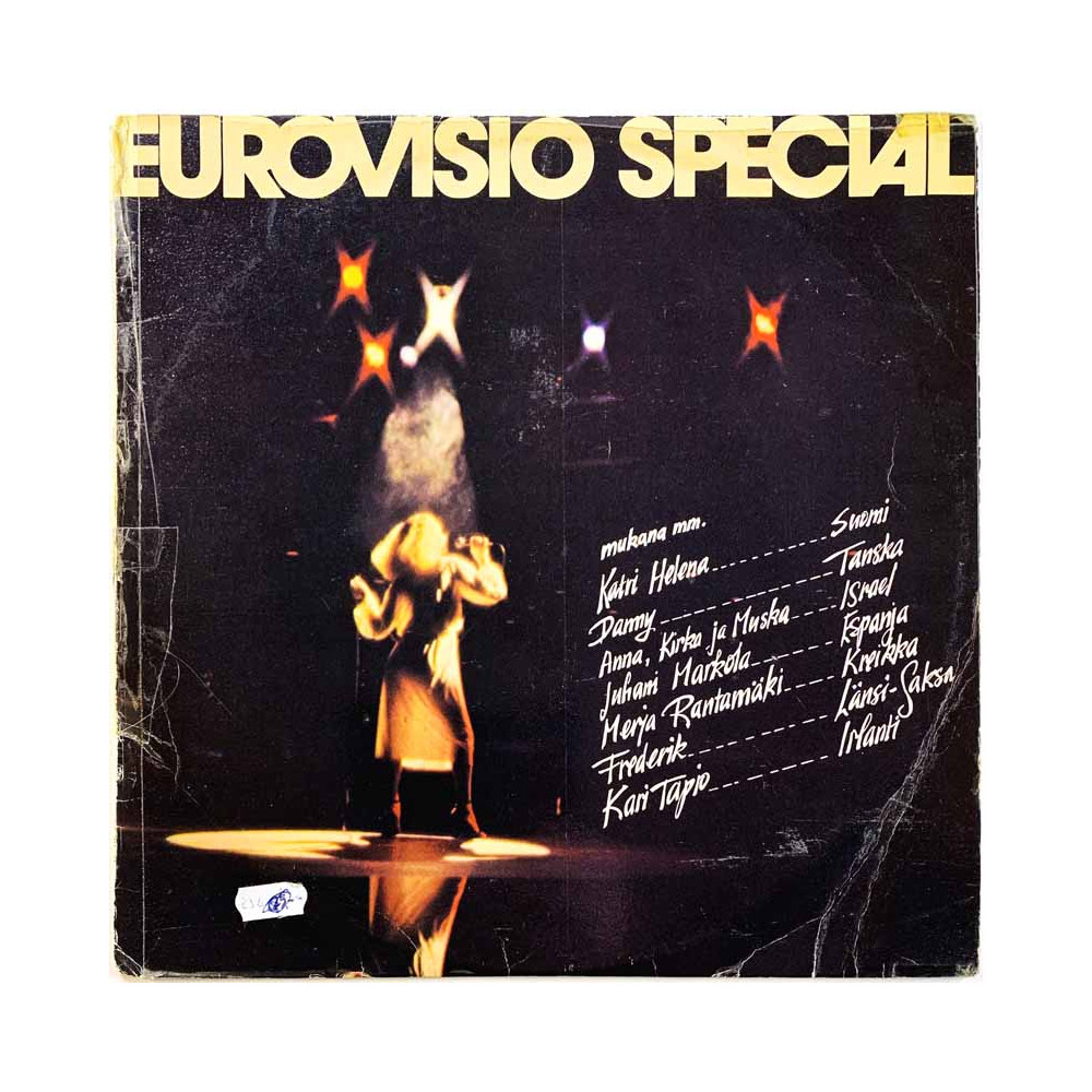 Kari Tapio, Juhani Markola, Seppo Närhi LP Eurovisio Special  kansi G+ levy EX- Käytetty LP
