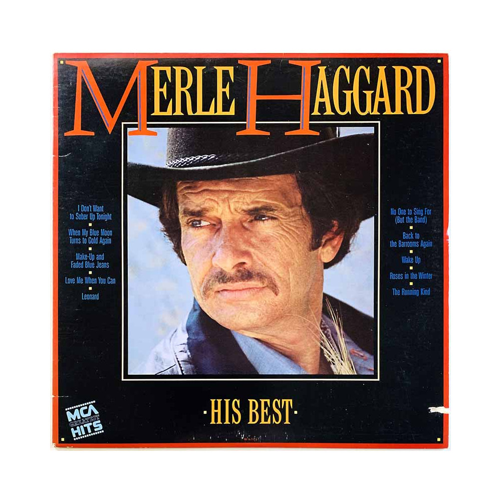 Haggard Merle LP His best  kansi EX- levy EX Käytetty LP