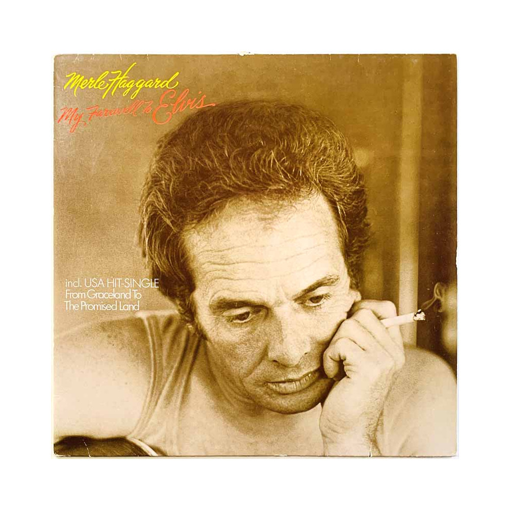 Haggard Merle LP My farewell to Elvis  kansi VG levy EX- Käytetty LP