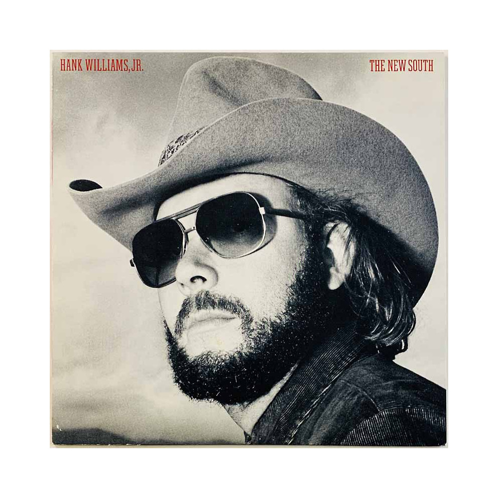 Hank Williams Jr. LP The New South  kansi EX levy EX Käytetty LP